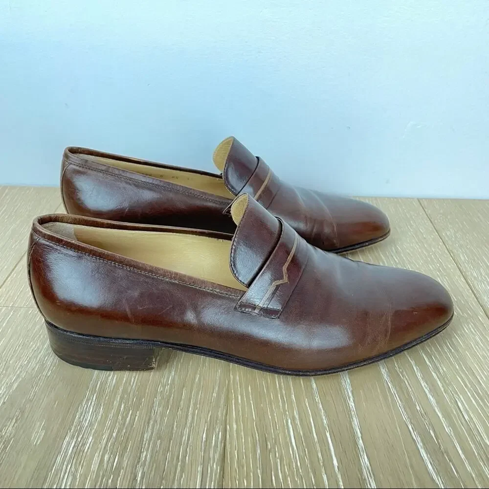 Mauro | Italian Leather Loafers Brown